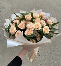Букет Кремовые розы Латте в Кошелево