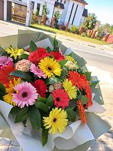 Букет цветов из:  Герберы #REPLACE_PRED# Кошелево