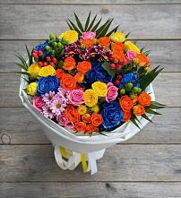 Букет цветов из:  Розы и Хризантемы в Кошелево