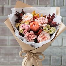 Букет цветов из:  Гвоздики, Хризантемы и Розы в Кошелево