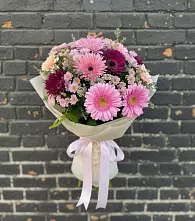 Букет цветов из:  Герберы и Хризантемы в Кошелево