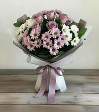 Букет цветов из:  Хризантемы и Розы в Кошелево