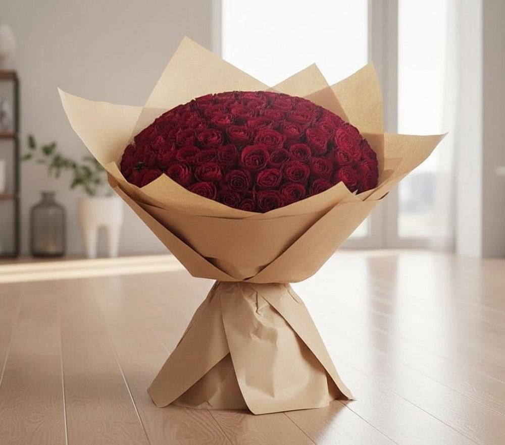 Букет 101 Красная роза в Кошелево