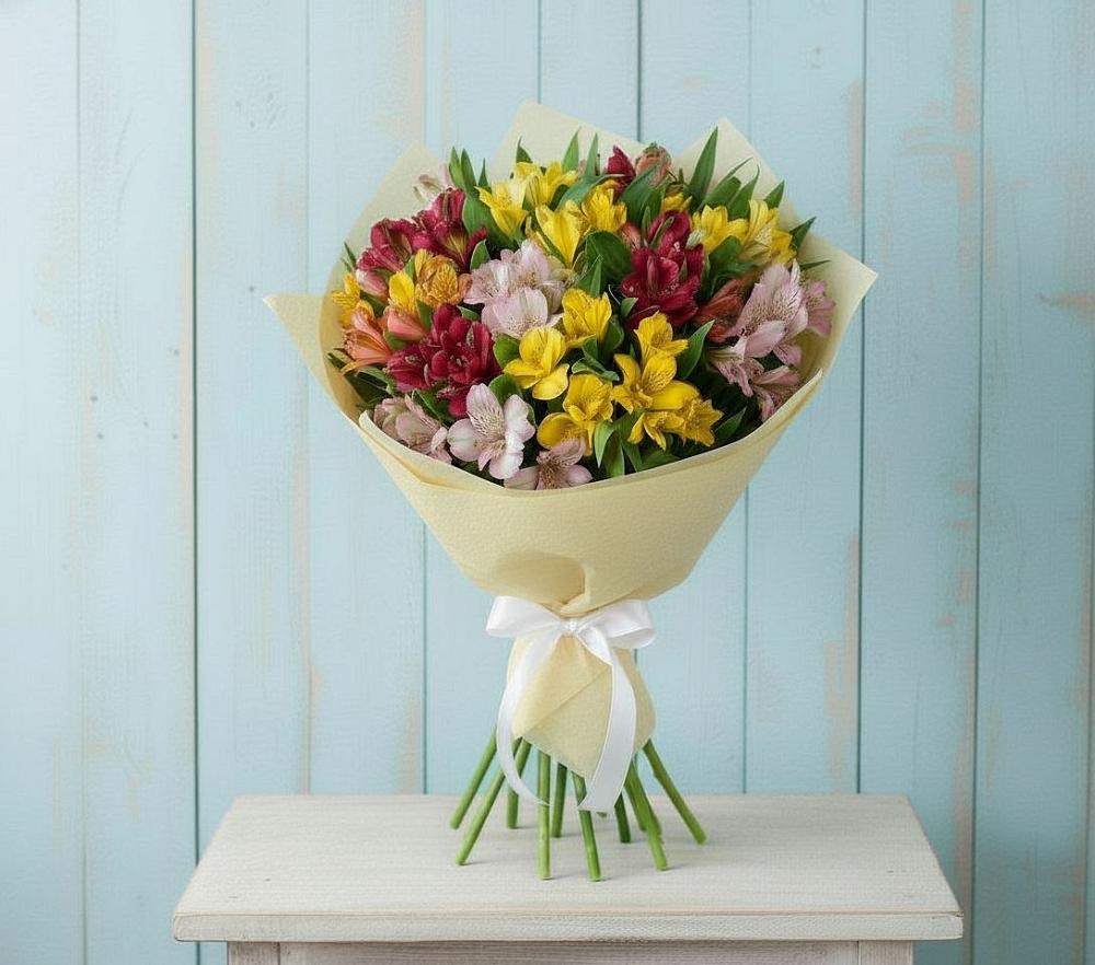 Букет цветов из: Альстромерии в Кошелево